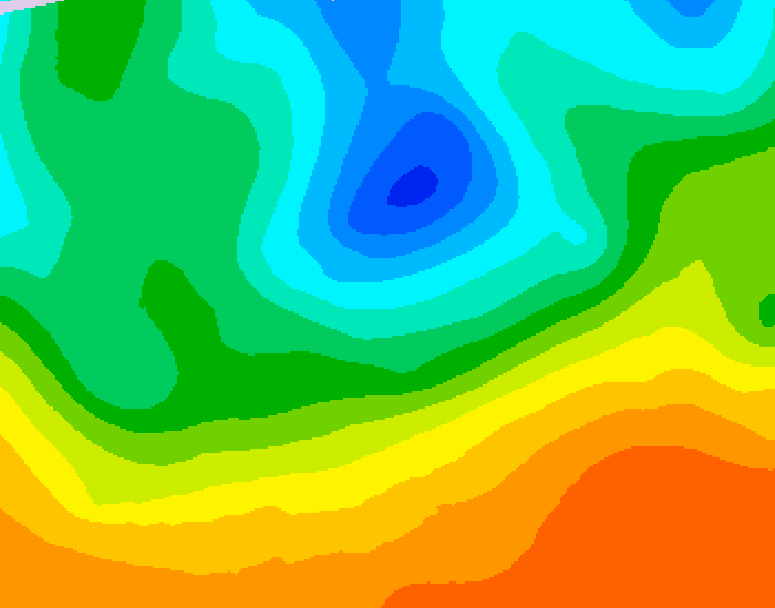 GDPS 500 millibar geopotential height 192 hour forecast chart for Canada based on 2026/05/11 0000Z data