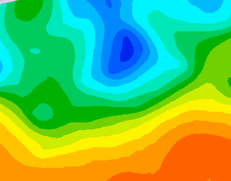 GDPS 500 millibar geopotential height 198 hour forecast chart for Canada based on 2026/05/11 0000Z data