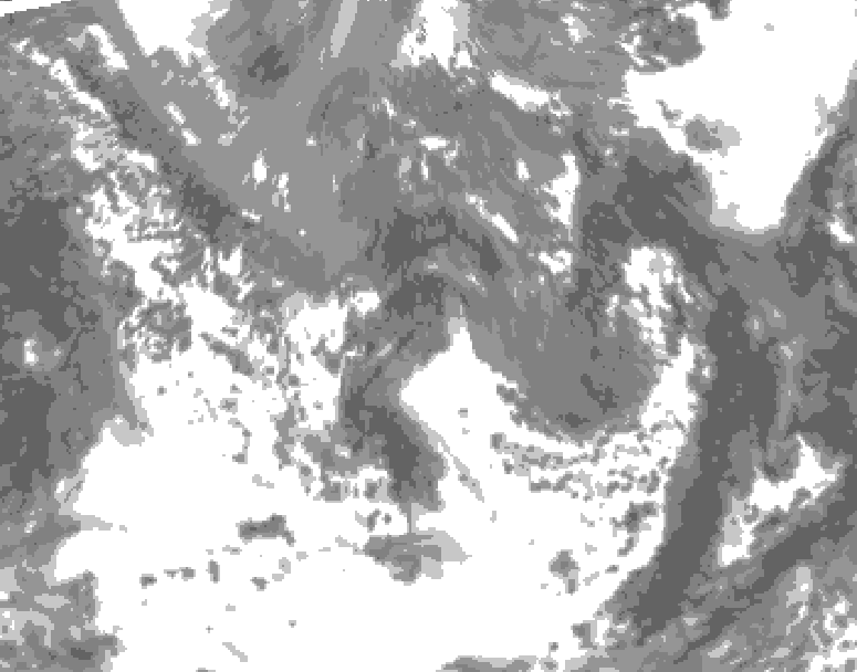 GDPS total cloud 024 hour forecast chart for Canada based on 2026/05/11 0000Z data