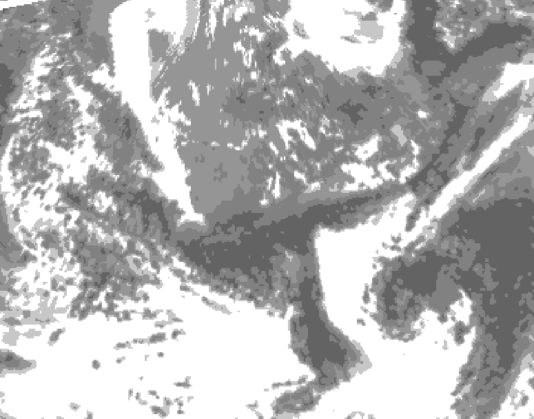 GDPS total cloud 120 hour forecast chart for Canada based on 2026/05/11 0000Z data