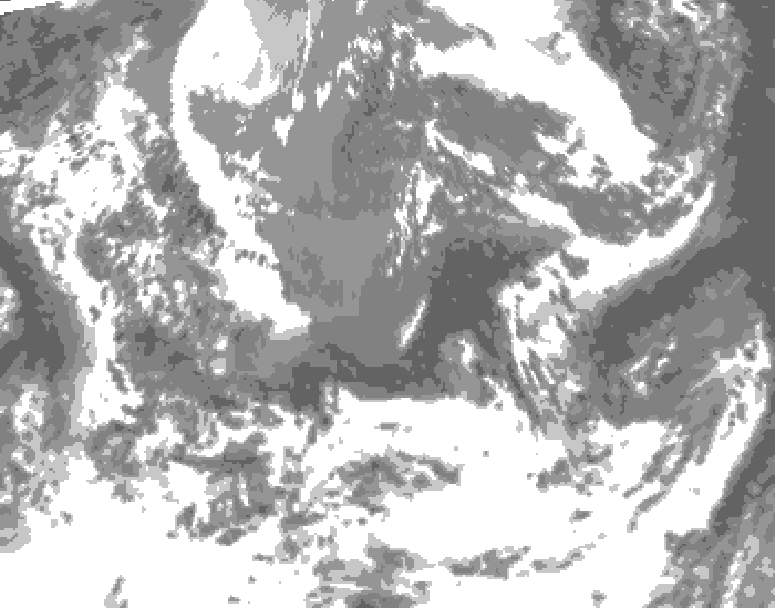 GDPS total cloud 144 hour forecast chart for Canada based on 2026/05/11 0000Z data