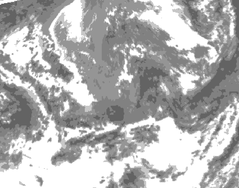 GDPS total cloud 156 hour forecast chart for Canada based on 2026/05/11 0000Z data