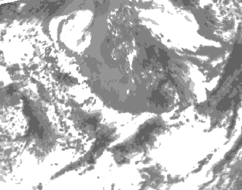 GDPS total cloud 168 hour forecast chart for Canada based on 2026/05/11 0000Z data
