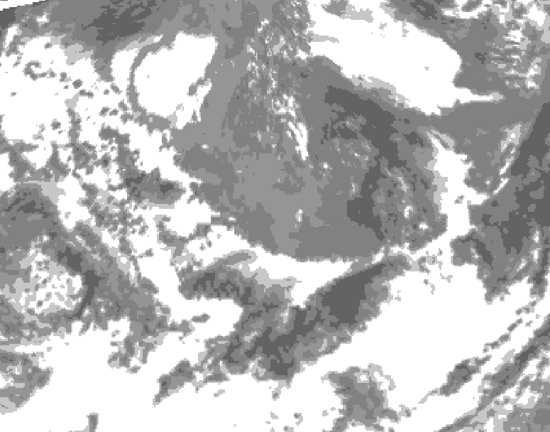 GDPS total cloud 174 hour forecast chart for Canada based on 2026/05/11 0000Z data