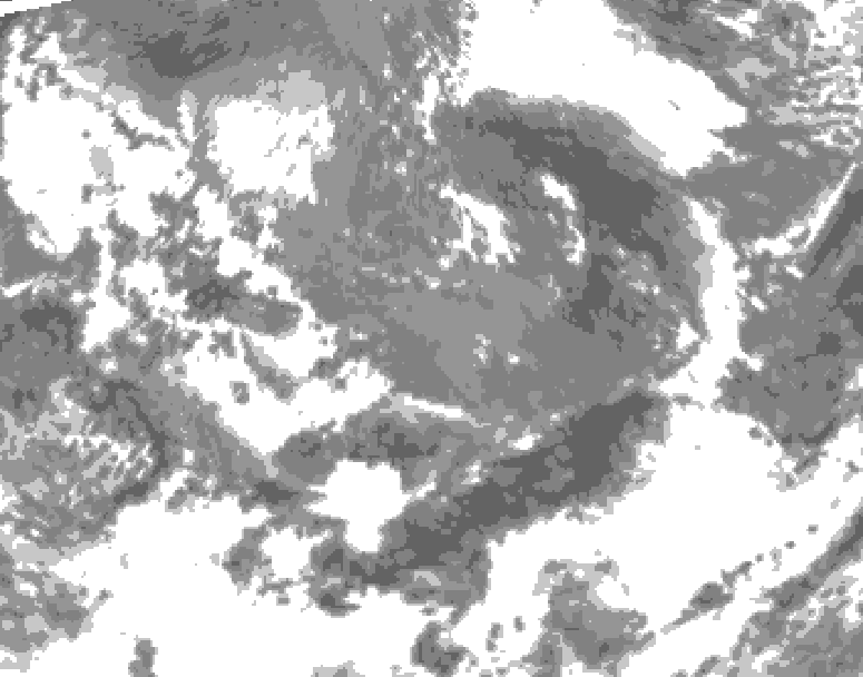 GDPS total cloud 180 hour forecast chart for Canada based on 2026/05/11 0000Z data