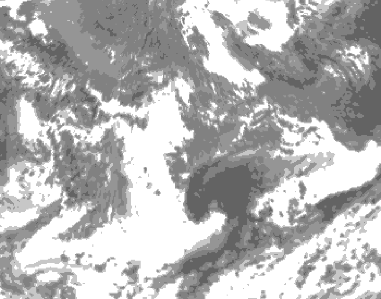 GDPS total cloud 240 hour forecast chart for Canada based on 2026/05/11 0000Z data