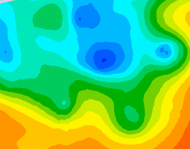 GDPS 500 millibar geopotential height 060 hour forecast chart for Canada based on 2026/05/12 0000Z data