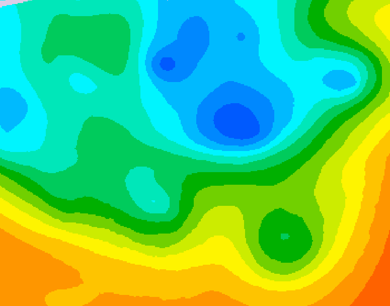 GDPS 500 millibar geopotential height 072 hour forecast chart for Canada based on 2026/05/12 0000Z data