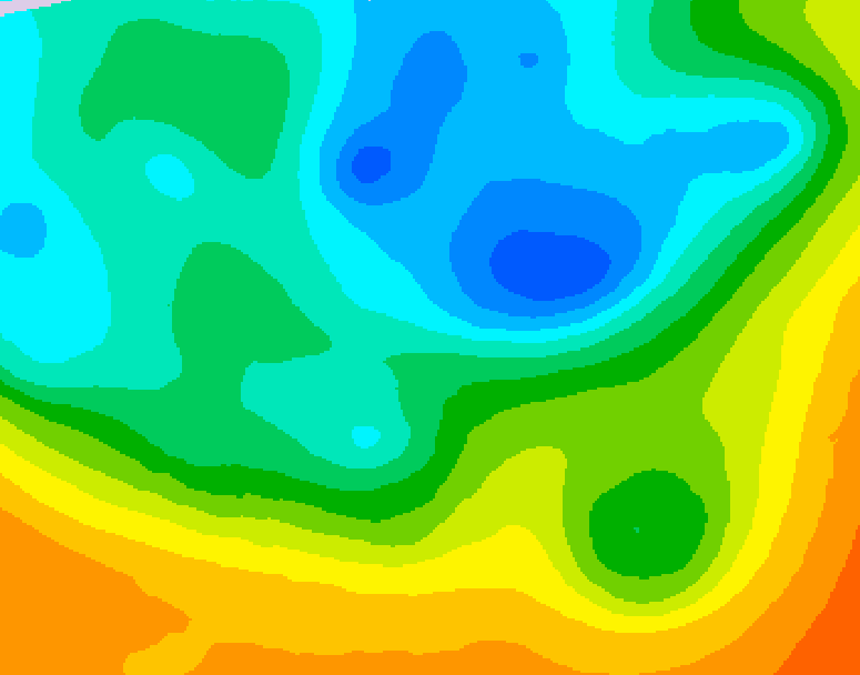 GDPS 500 millibar geopotential height 078 hour forecast chart for Canada based on 2026/05/12 0000Z data