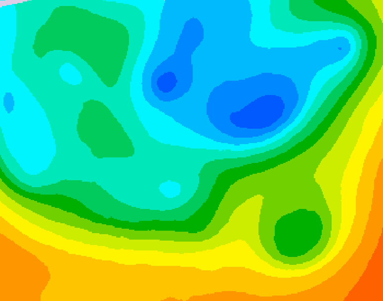GDPS 500 millibar geopotential height 084 hour forecast chart for Canada based on 2026/05/12 0000Z data