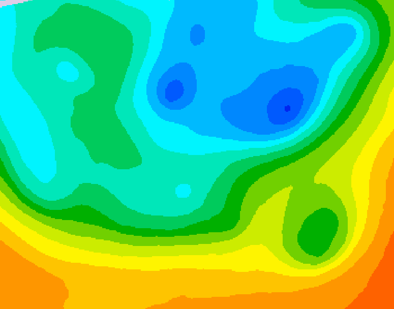 GDPS 500 millibar geopotential height 090 hour forecast chart for Canada based on 2026/05/12 0000Z data