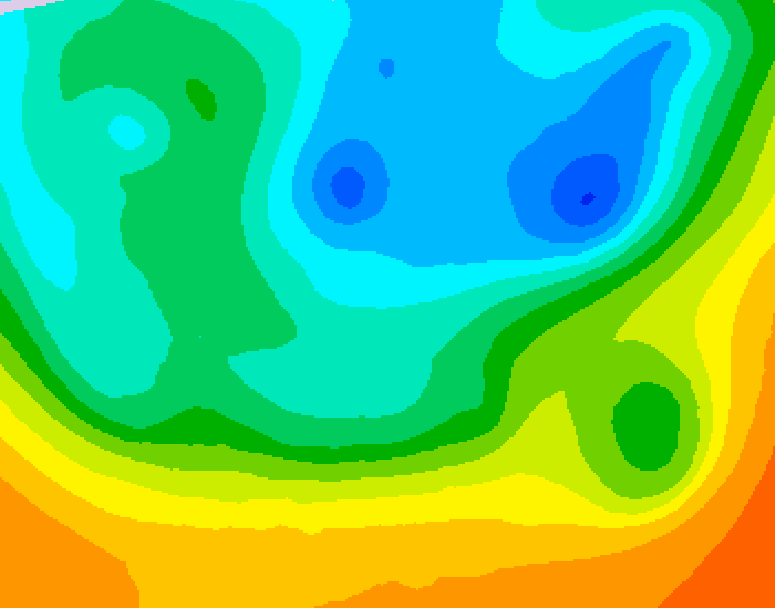 GDPS 500 millibar geopotential height 096 hour forecast chart for Canada based on 2026/05/12 0000Z data