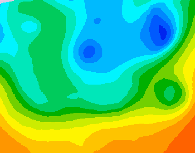GDPS 500 millibar geopotential height 108 hour forecast chart for Canada based on 2026/05/12 0000Z data