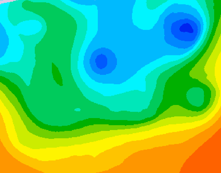 GDPS 500 millibar geopotential height 114 hour forecast chart for Canada based on 2026/05/12 0000Z data