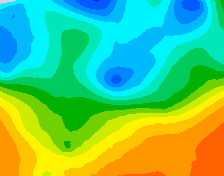 GDPS 500 millibar geopotential height 150 hour forecast chart for Canada based on 2026/05/12 0000Z data