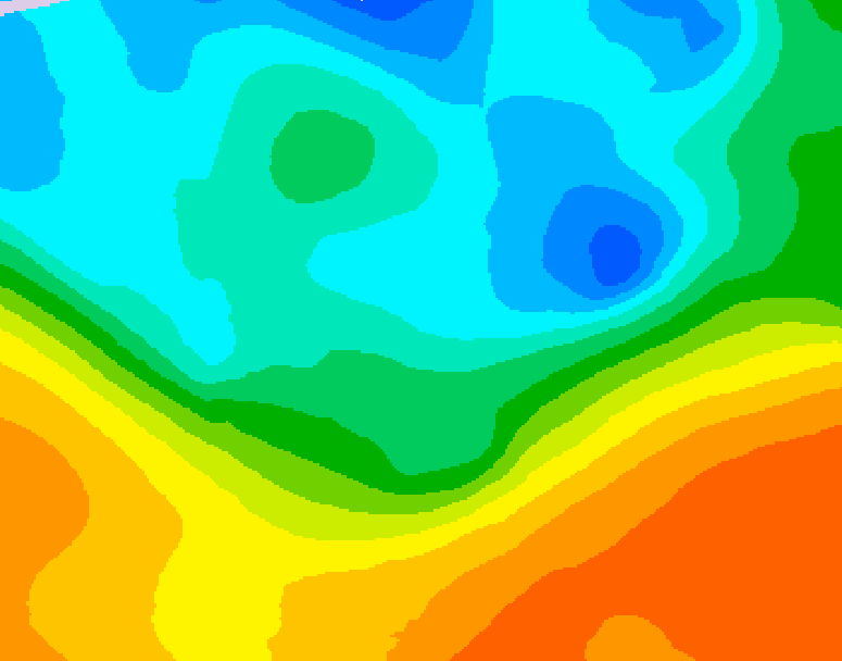 GDPS 500 millibar geopotential height 180 hour forecast chart for Canada based on 2026/05/12 0000Z data