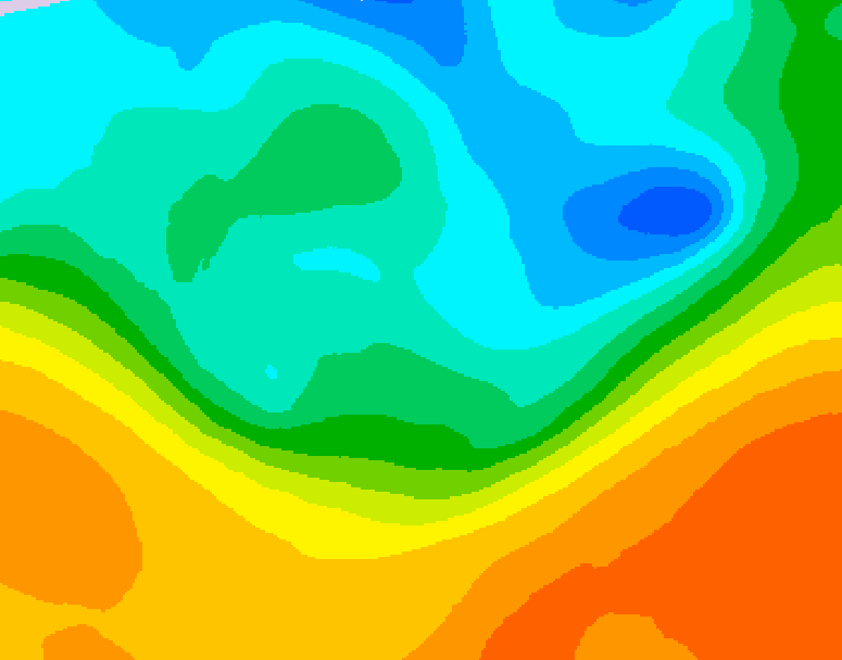 GDPS 500 millibar geopotential height 192 hour forecast chart for Canada based on 2026/05/12 0000Z data