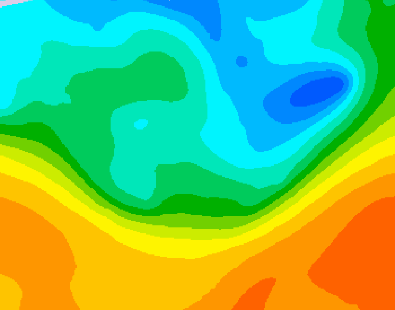 GDPS 500 millibar geopotential height 198 hour forecast chart for Canada based on 2026/05/12 0000Z data