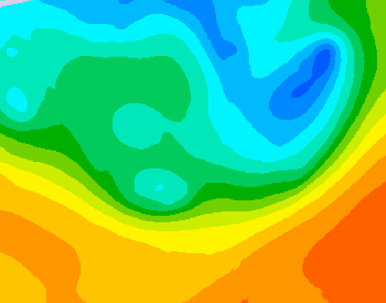 GDPS 500 millibar geopotential height 210 hour forecast chart for Canada based on 2026/05/12 0000Z data