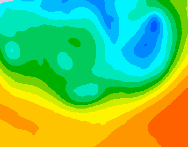 GDPS 500 millibar geopotential height 216 hour forecast chart for Canada based on 2026/05/12 0000Z data