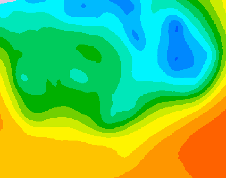 GDPS 500 millibar geopotential height 228 hour forecast chart for Canada based on 2026/05/12 0000Z data