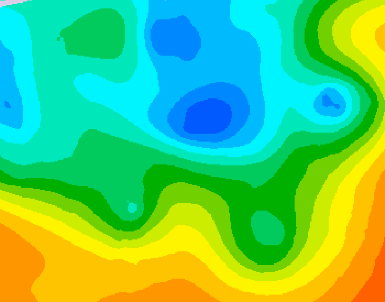 GDPS 500 millibar geopotential height 048 hour forecast chart for Canada based on 2026/05/12 1200Z data