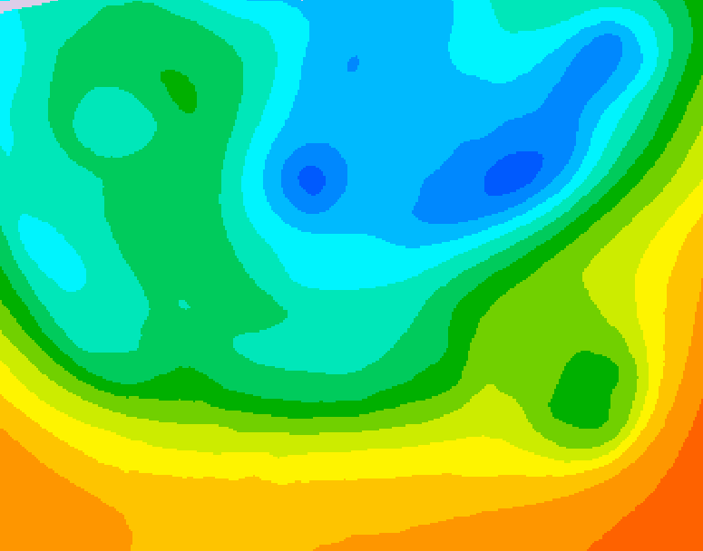 GDPS 500 millibar geopotential height 084 hour forecast chart for Canada based on 2026/05/12 1200Z data