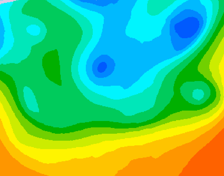 GDPS 500 millibar geopotential height 102 hour forecast chart for Canada based on 2026/05/12 1200Z data