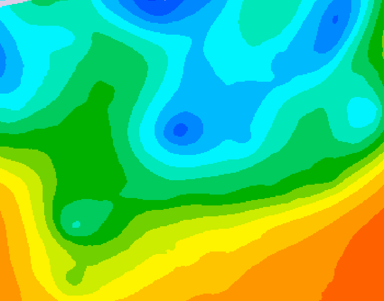 GDPS 500 millibar geopotential height 120 hour forecast chart for Canada based on 2026/05/12 1200Z data