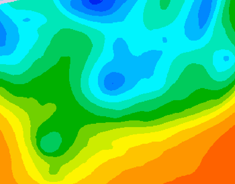 GDPS 500 millibar geopotential height 126 hour forecast chart for Canada based on 2026/05/12 1200Z data