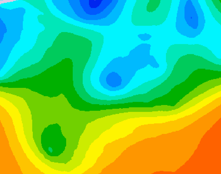 GDPS 500 millibar geopotential height 138 hour forecast chart for Canada based on 2026/05/12 1200Z data