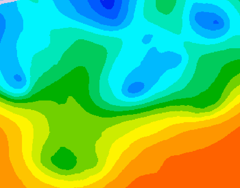 GDPS 500 millibar geopotential height 150 hour forecast chart for Canada based on 2026/05/12 1200Z data