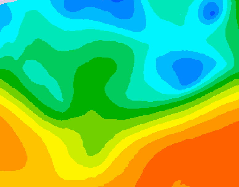 GDPS 500 millibar geopotential height 180 hour forecast chart for Canada based on 2026/05/12 1200Z data