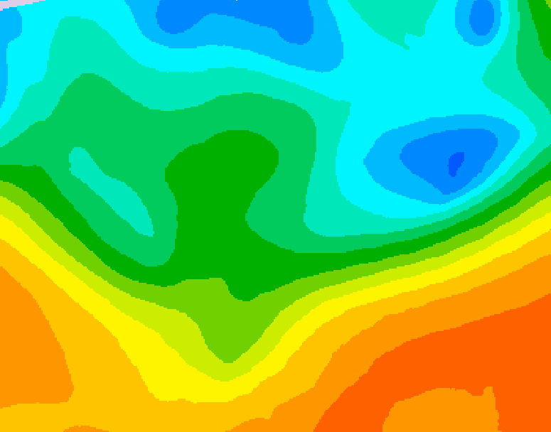 GDPS 500 millibar geopotential height 186 hour forecast chart for Canada based on 2026/05/12 1200Z data