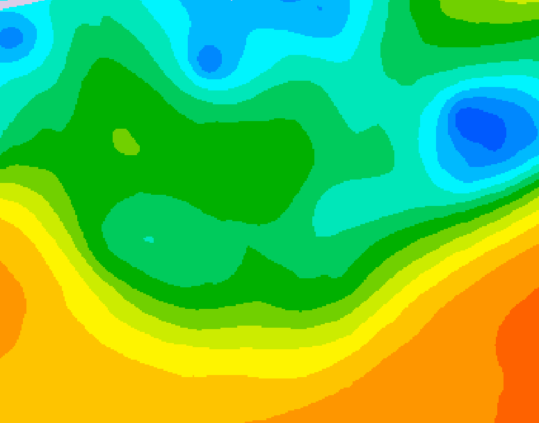 GDPS 500 millibar geopotential height 216 hour forecast chart for Canada based on 2026/05/12 1200Z data
