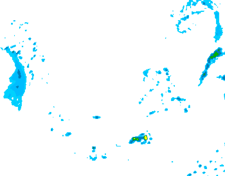 GDPS precipitation 126 hour forecast chart for Canada based on 2026/05/12 0000Z data