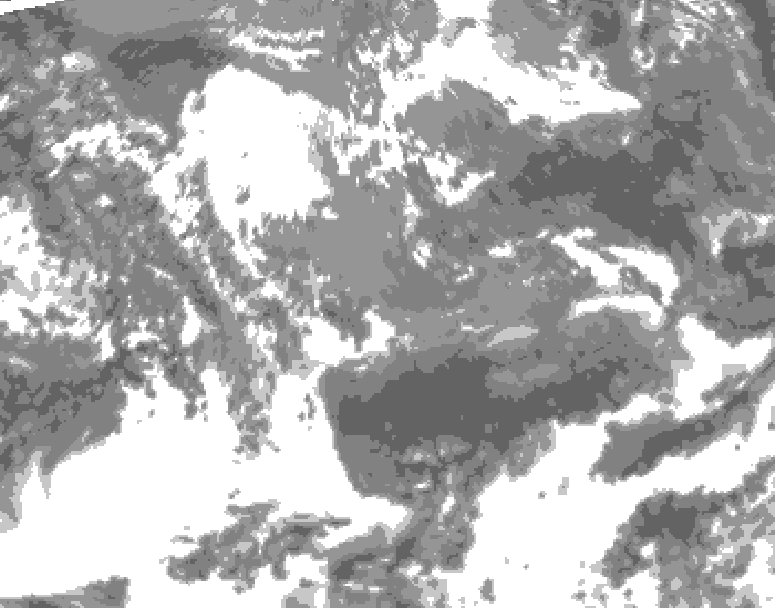 GDPS total cloud 174 hour forecast chart for Canada based on 2026/05/12 0000Z data
