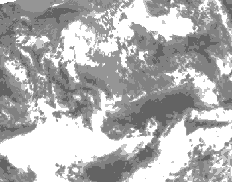 GDPS total cloud 186 hour forecast chart for Canada based on 2026/05/12 0000Z data
