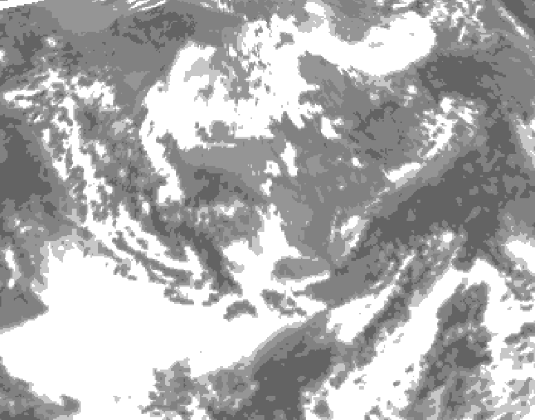 GDPS total cloud 198 hour forecast chart for Canada based on 2026/05/12 0000Z data