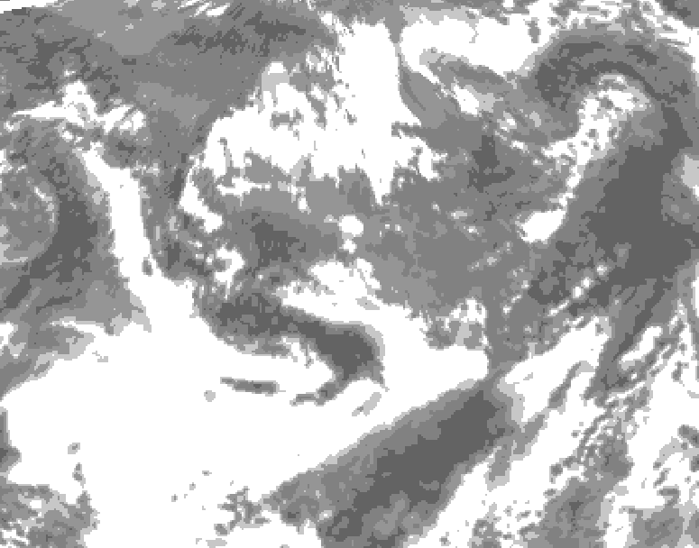 GDPS total cloud 210 hour forecast chart for Canada based on 2026/05/12 0000Z data