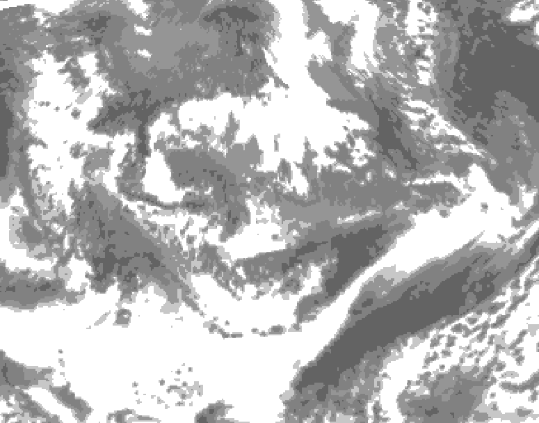 GDPS total cloud 234 hour forecast chart for Canada based on 2026/05/12 0000Z data