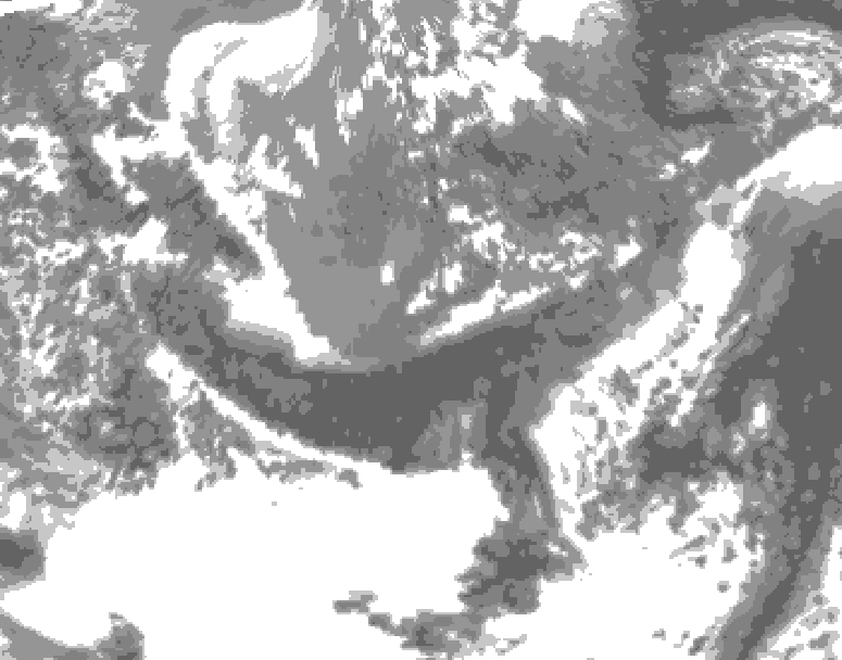 GDPS total cloud 078 hour forecast chart for Canada based on 2026/05/12 1200Z data