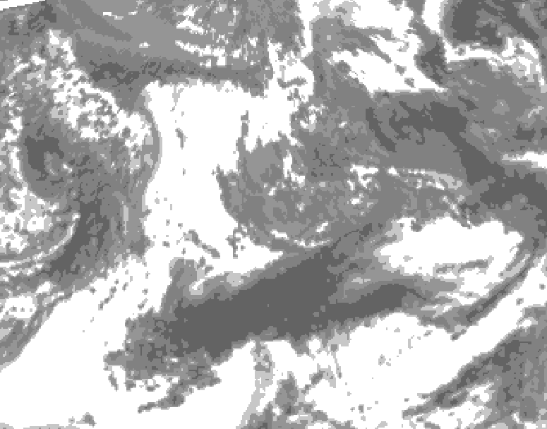 GDPS total cloud 156 hour forecast chart for Canada based on 2026/05/12 1200Z data