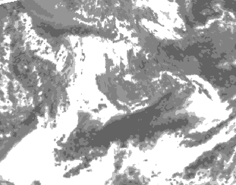 GDPS total cloud 162 hour forecast chart for Canada based on 2026/05/12 1200Z data