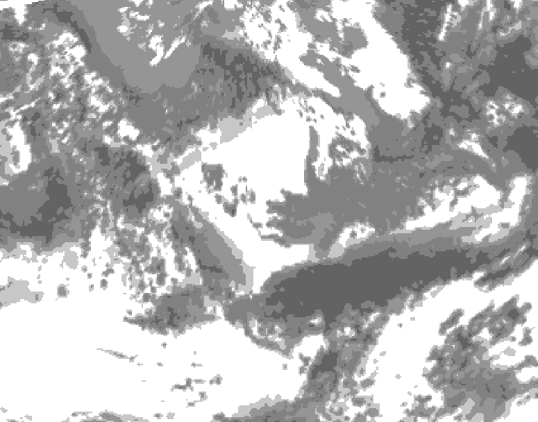 GDPS total cloud 204 hour forecast chart for Canada based on 2026/05/12 1200Z data