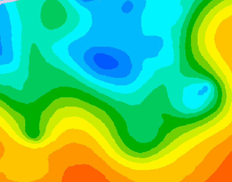 GDPS 500 millibar geopotential height 012 hour forecast chart for Canada based on 2026/05/13 0000Z data