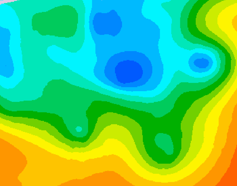 GDPS 500 millibar geopotential height 036 hour forecast chart for Canada based on 2026/05/13 0000Z data