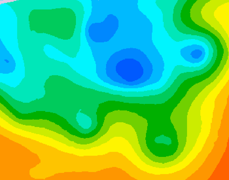 GDPS 500 millibar geopotential height 042 hour forecast chart for Canada based on 2026/05/13 0000Z data