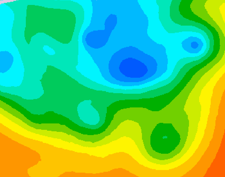 GDPS 500 millibar geopotential height 048 hour forecast chart for Canada based on 2026/05/13 0000Z data