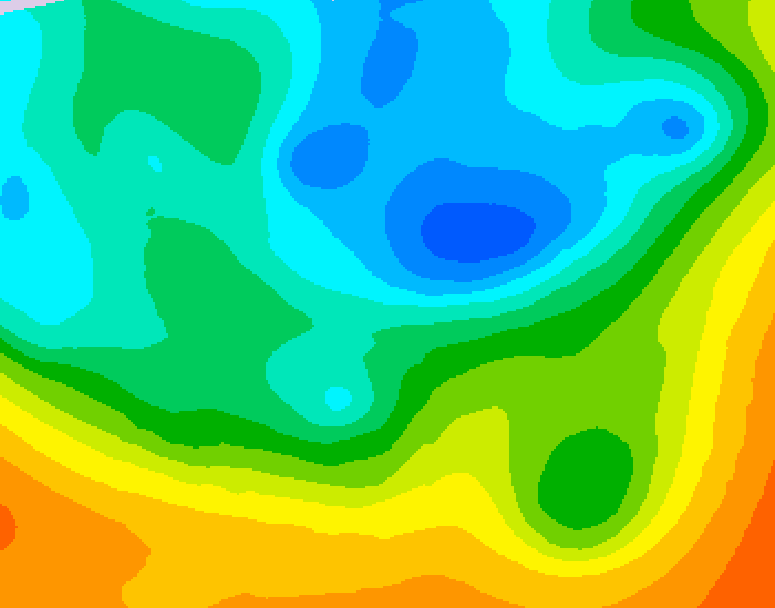 GDPS 500 millibar geopotential height 054 hour forecast chart for Canada based on 2026/05/13 0000Z data